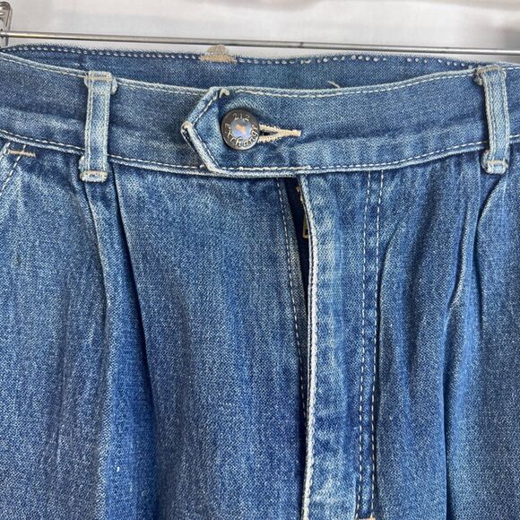 212 Exchange Retro Y2K Denim Jeans Pleated Waist High Rise 80s 90s Size 0 VTG - Picture 8 of 13